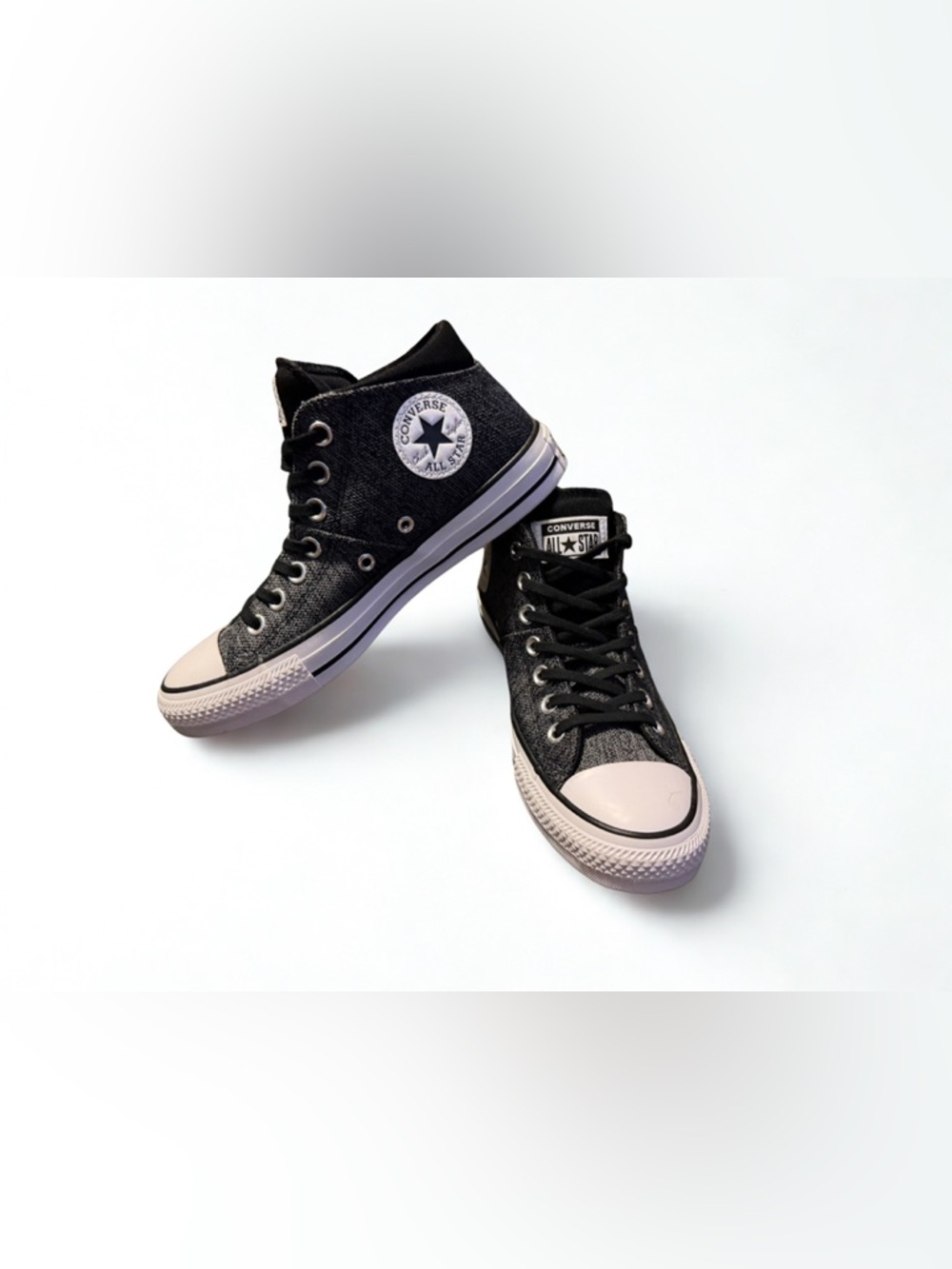 *RARE SAMPLE* Converse Black and White High Top Sneakers